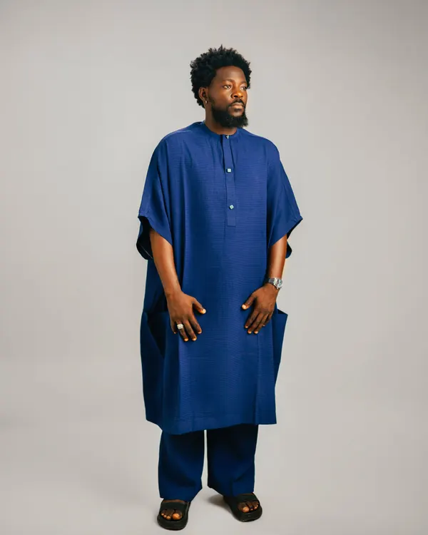 Royal blue danshiki
