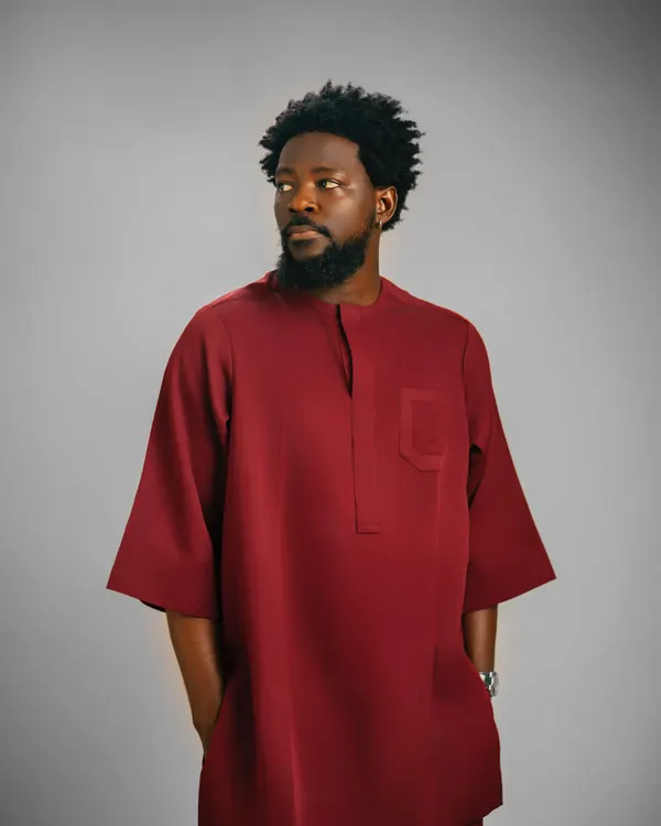 Burgundy kaftan
